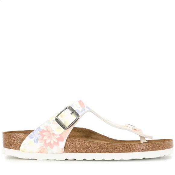 Birkenstock Shoes - Birkenstock Gizeh floral birko flor sandals 37=6